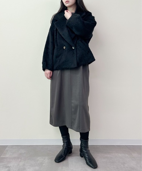 Virca コート チェスターコート シャギーショートコート レディース