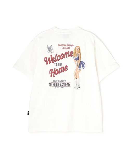 AVIREX tシャツ FADED CHEERLEADER T-SHIRT / フェイディド チア
