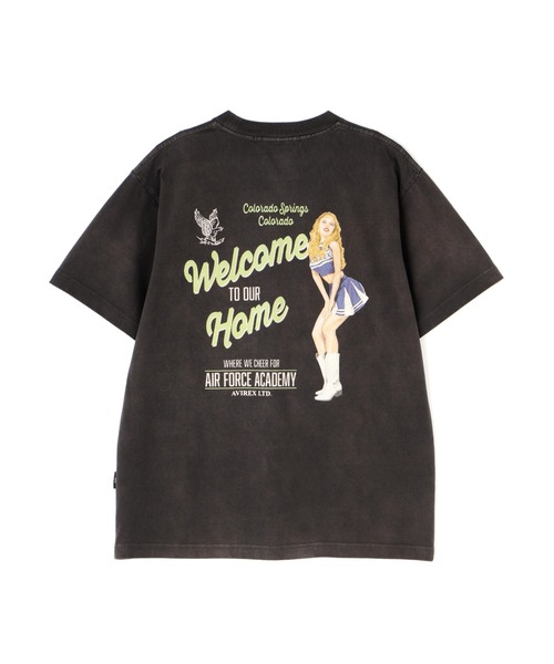 AVIREX アヴィレックス FADED CHEERLEADER T-SHIRT 半袖Tシャツ AVIREX tシャツ FADED CHEERLEADER T-SHIRT / フェイディド チア