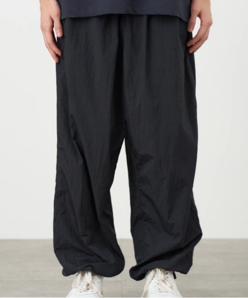 ATON パンツ (エイトン)HAND DYED NYLON | OVER PANTS メンズ