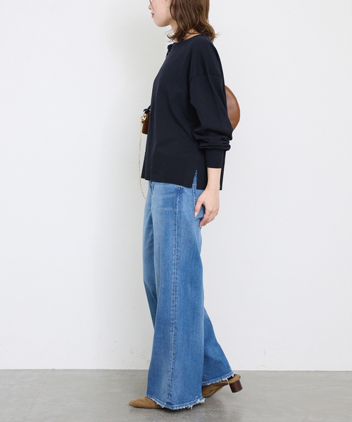 新品タグ付＊SLOBE IENA FROSTYCOTTONクループルオーバー スローブ イエナ SLOBE IENA FROSTYCOTTONクループルオーバー