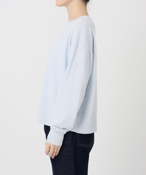 ニット セーター 「接触冷感/UV機能」FROSTYCOTTONクループルオーバー レディース SLOBE IENA ニット セーター 「接触冷感/UV機能」FROSTYCOTTON
