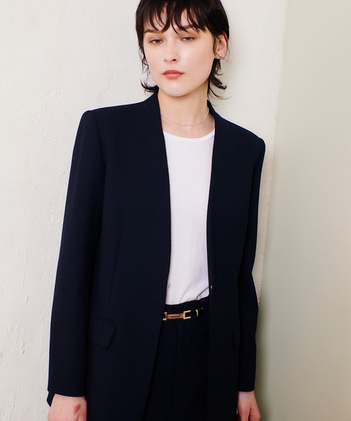 allureville（アルアバイル） ジャケット ノーカラージャケット マット