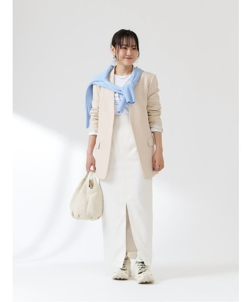 allureville ツィード　ノーカラージャケット ホワイト allureville ツィード ノーカラージャケット ホワイト allureville