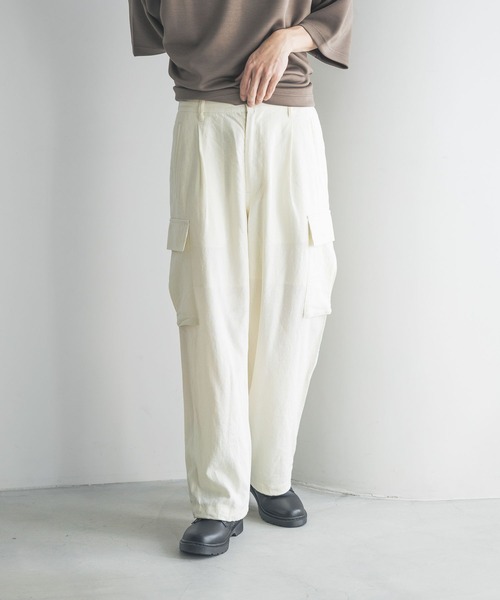 カーゴパンツ ノルマンディリネンカーゴパンツ　 249969 メンズ レディース | LOWRYS FARM | 06