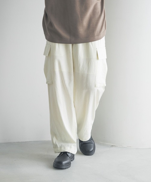 カーゴパンツ ノルマンディリネンカーゴパンツ　 249969 メンズ レディース | LOWRYS FARM | 09