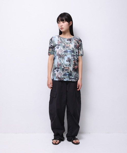 tシャツ HORSE” Yumi Matsushita シアートップス半袖 レディース メンズ tシャツ HORSE” Yumi Matsushita シアートップス半袖 レディース