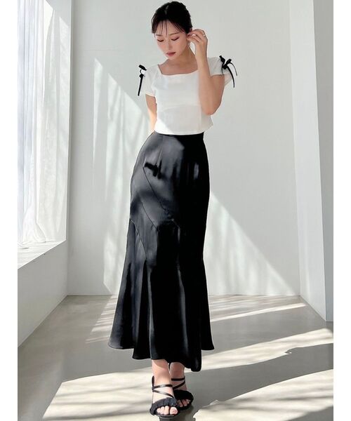 RIXO 売れ筋商品|||リキソー Tシャツ トップス レディース Tops Azure センターZIPコルセットトップス【セットアップ着用可能