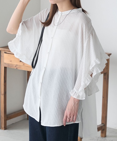 ブラウス シャツ Plantaasi Akvarelli Uni / shirt レディース UNTITLED ブラウス シャツ ボタニカルプリント レディース