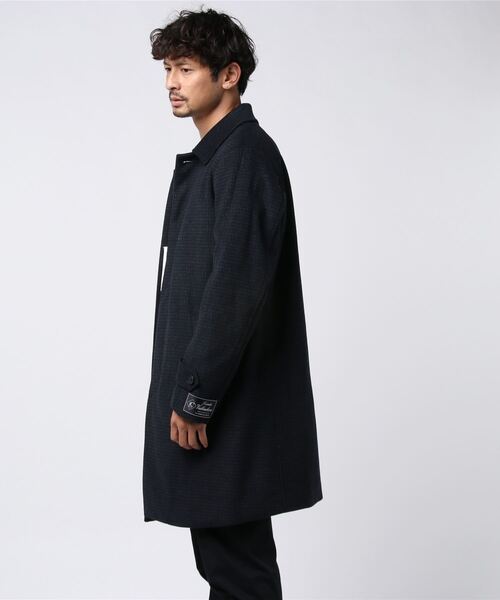 「B:MING by BEAMS」 ステンカラーコート SMALL ネイビー メンズ_画像4