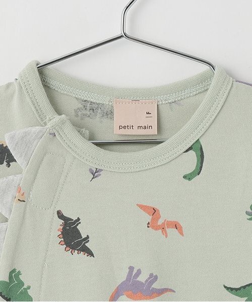 petit main ベビー服 ロンパース 「弱酸性」恐竜2WAYオール : ZOZOTOWN