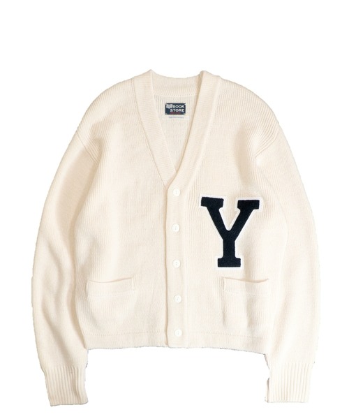 「C.E.L.STORE」 「thebookstore」ニットカーディガン LARGE ネイビー メンズ_画像2