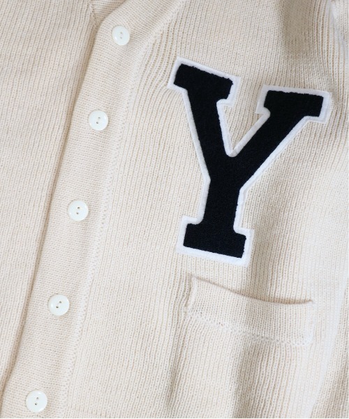 「C.E.L.STORE」 「thebookstore」ニットカーディガン LARGE ネイビー メンズ_画像5