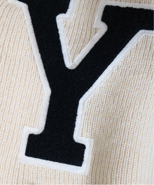 「C.E.L.STORE」 「thebookstore」ニットカーディガン LARGE ネイビー メンズ_画像6