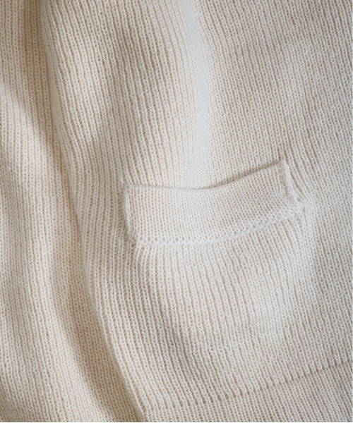 「C.E.L.STORE」 「thebookstore」ニットカーディガン LARGE ネイビー メンズ_画像7