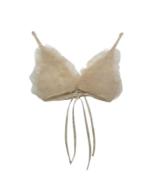 キャミソール tulle frill bustier
