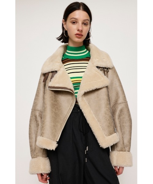 SLY ブルゾン ベージュ SLY（スライ） ジップアップブルゾン FREE ベージュ レディース