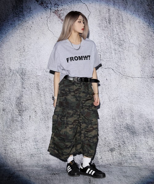 EFFECTION カーゴパンツ // multi camouflage pattern wide