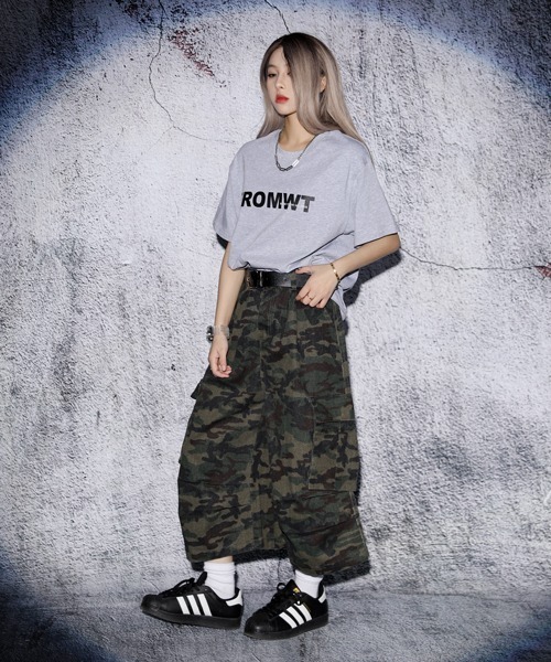 EFFECTION ワイドパンツ カーゴパンツ EFFECTION // multi camouflage