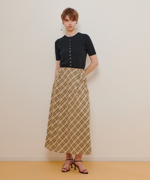 allureville（アルアバイル） スカート チェックナロースカート