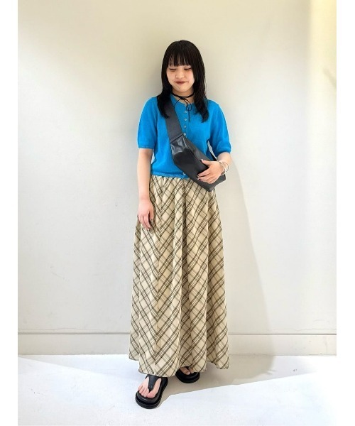 allureville（アルアバイル） スカート チェックナロースカート