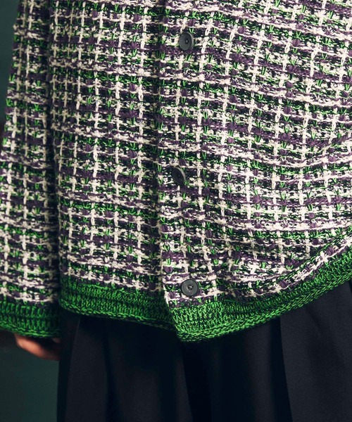 MAISON SPECIAL（メゾンスペシャル） ニットカーディガン 1 オレンジ