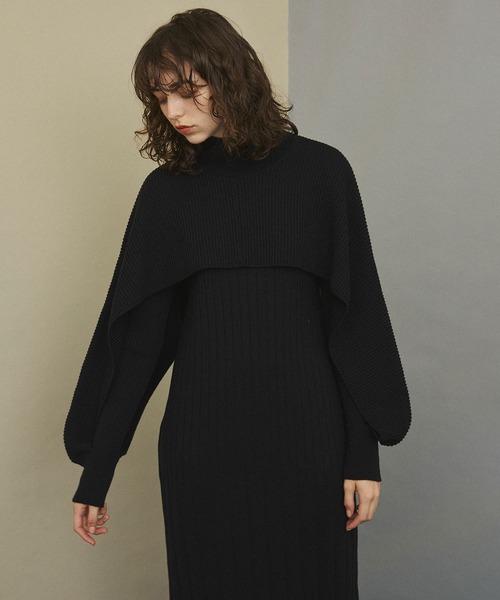 ■おまとめ■美品 ユナイテッドアローズ TOKYO 2,7万 ニットワンピース UNITED TOKYO（ユナイテッドトウキョウ） ニットワンピース 0 パープル