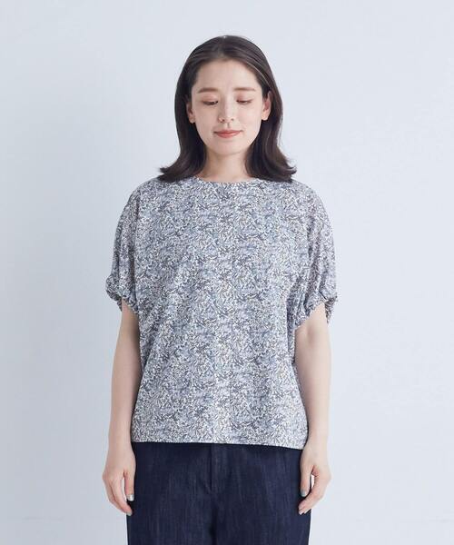 美品 ADIEU TRISTESSE インポートプリントブラウス ADIEU TRISTESSE（アデュートリステス） ブラウス シャツ リバティ