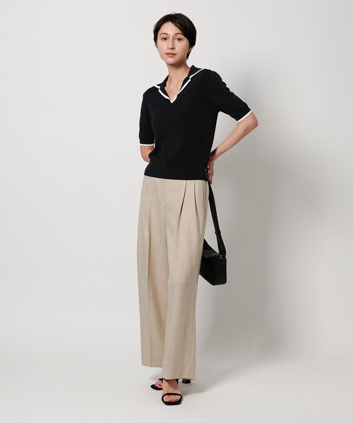 ≪Cider≫\tセーラーショート UNITED ARROWS ニット セーター スカラップ セーラーカラー