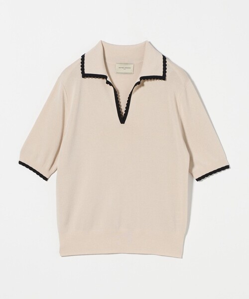 ニット セーター スカラップ セーラーカラー ショートスリーブニット レディース UNITED ARROWS ニット セーター スカラップ セーラーカラー