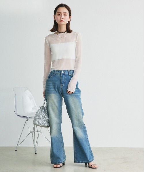 ad thie（アドティエ） ジーンズ デニム デニムパンツ フレア デニム