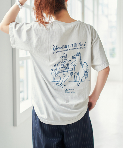tシャツ AUTHEN / オーセン*Shiomi Wada NICE T-SHIRT レディース