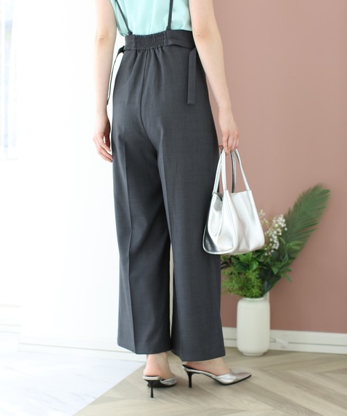 fifth パンツ 麻調サスペンダー付パンツ レディース : ZOZOTOWN