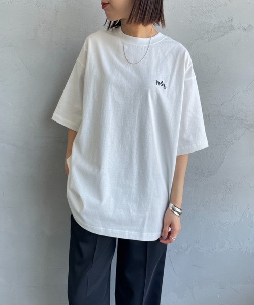 tシャツ 「POLeR/ポーラー」 別注 POPPY フラワーバックプリント ショートスリーブTシャツ レディース メンズ セール】[POLeR/ポーラー] 別注 POPPY フラワーバックプリント