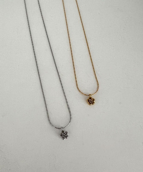 い*ん様 遺品整理　ネックレス CEMO NEMO ネックレス 「金属アレルギー対応」ミニ ローズ