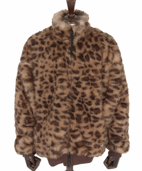 WONDER WALL MOTEL コート ジャケット mj10802- LEOPARD FUR JKT