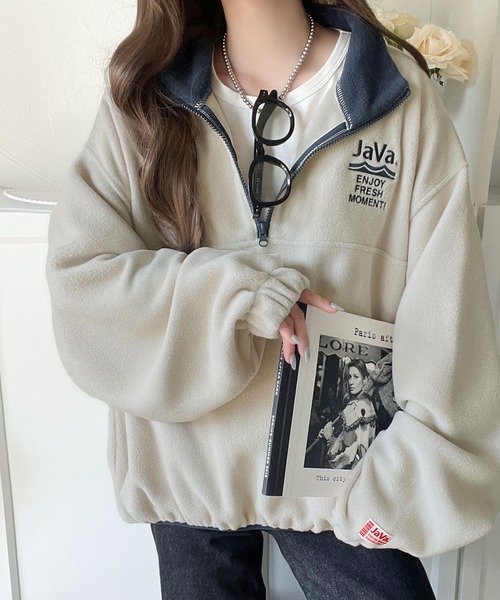 Java トレーナー スウェット 「JaVaジャバコラボ」ふんわり暖かくて