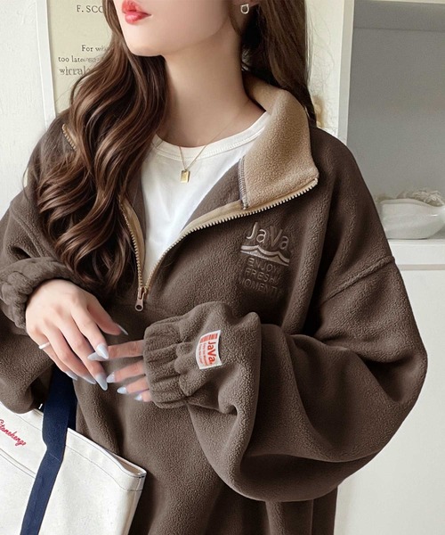 Java トレーナー スウェット 「JaVaジャバコラボ」ふんわり暖かくて