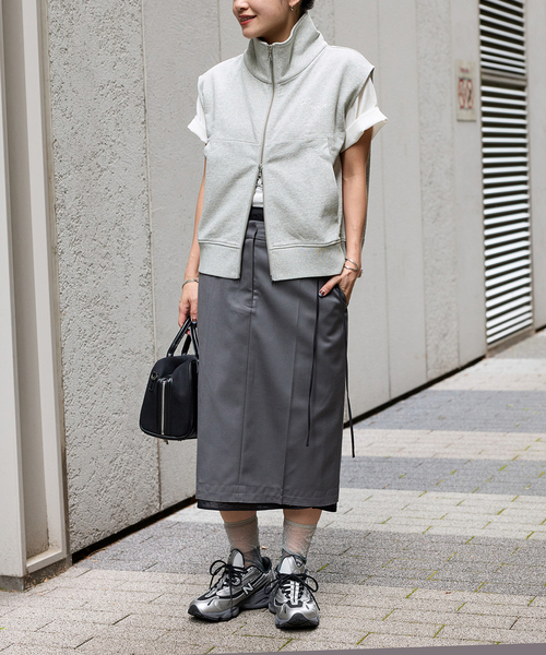 ジャーナルスタンダード ダブルクロスラップワンピース ジレ ベスト