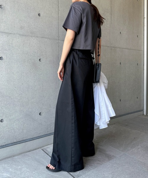 MUSINSA STANDARD LADY'S_ディープタックラウンドチノパンツ_4色 MUSINSA STANDARD LADY'S_ディープタックラウンドチノパンツ_4色