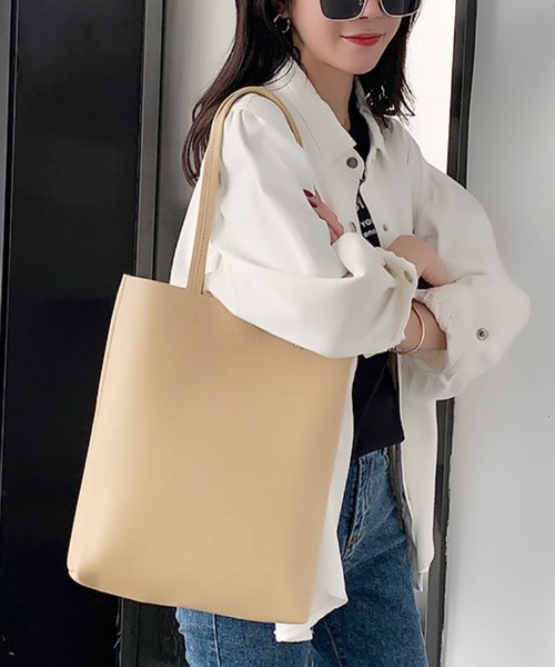 VIBGYOR トートバッグ urbanfemine./A4サイズ収納 PUレザー 縦長トート