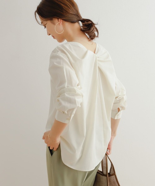 「URBAN RESEARCH DOORS」 長袖ブラウス MEDIUM ブルー レディース URBAN RESEARCH DOORS 「URBAN DOORS」 長袖ブラウス MEDIUM