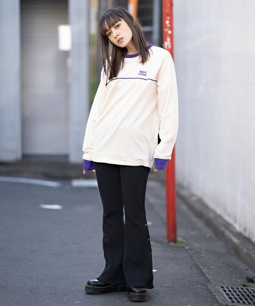 「X-girl」 長袖カットソー M ブラック レディース X-girl 「X-girl」 長袖カットソー M ブラック レディース