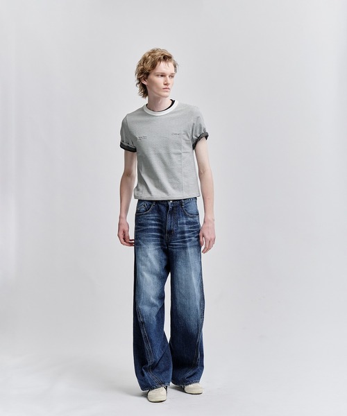 【O別注】NVRFRGT 3D TWISTED WIDE LEG JEANS NVRFRGT - 【残り一点】3D Twisted Wide Leg Jeans(PAINT