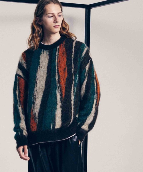 MAISON SPECIAL（メゾンスペシャル） 長袖ニット 2 ブラウン メンズ