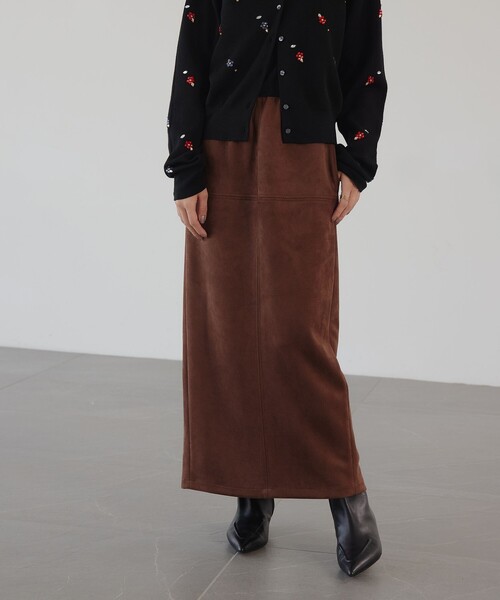 プラダ　スカート　キャメル　38 美品♡ クロエンス cloenc 【手洗い可】メルトンジャージフレアスカート