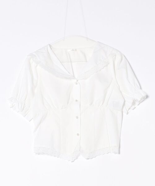 apres jour（アプレジュール） ブラウス シャツ 半袖 「French girly