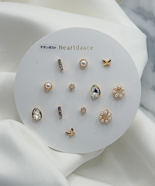 Heartdance（ハートダンス） ピアス ドロップ6ペアセットピアス