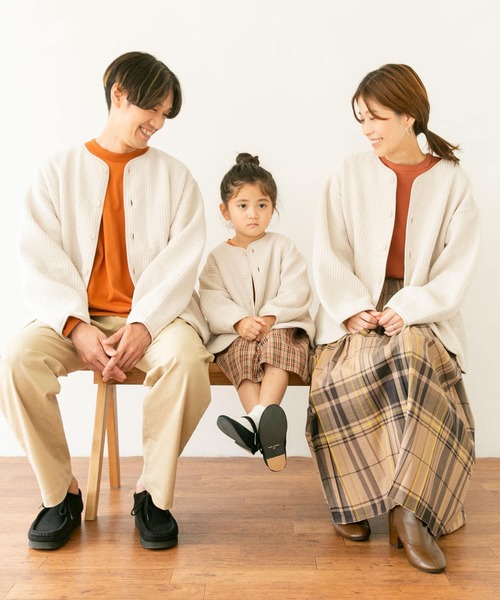 URBAN RESEARCH DOORS 新品未使用ノーカラージャケットベージュ URBAN RESEARCH DOORS ジャケット ノーカラージャケット キルトノー