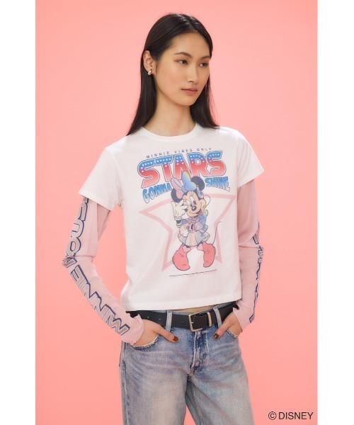 Disney SERIES CREATED by MOUSSY tシャツ MD IDOL STAR LS T